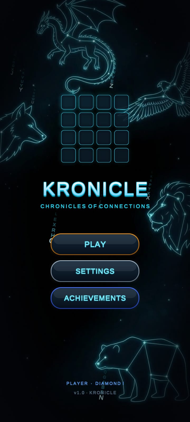 Kronicle Titelbildschirm